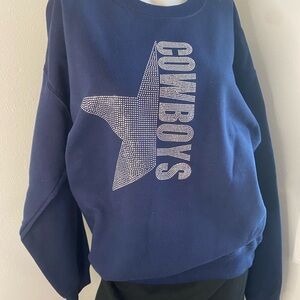 Rhinestone Cowboys Navy Sweatshirt size Large